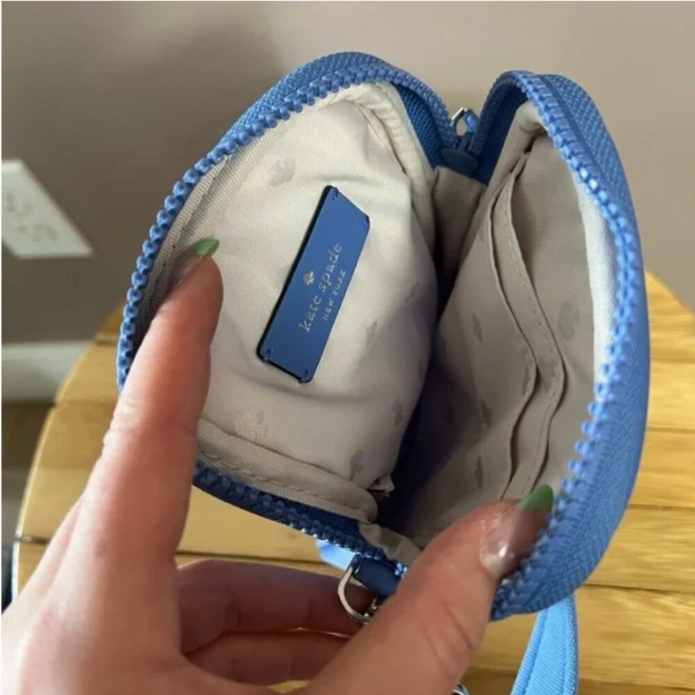 kate spade Jae North South Phone Crossbody bag purse blue nwot - Picture 8 of 9